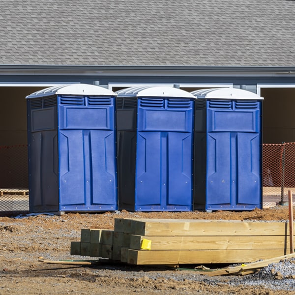 is there a specific order in which to place multiple portable toilets in Lehr North Dakota